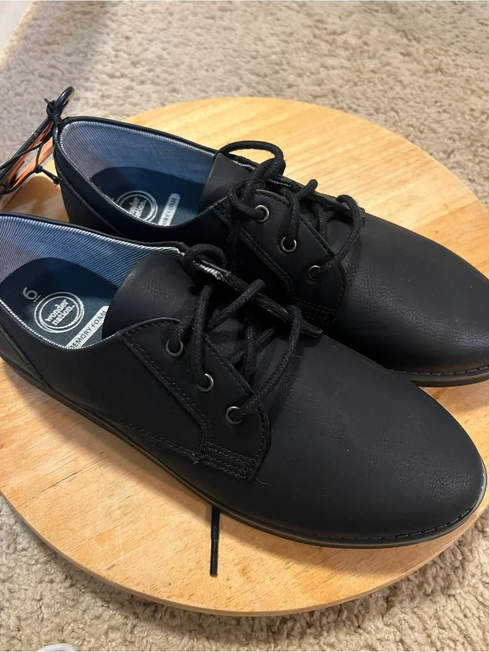 wonder nation Black Men's Derby Lace-Up Shoes